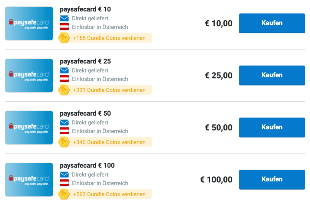 Paysafecard online kaufen